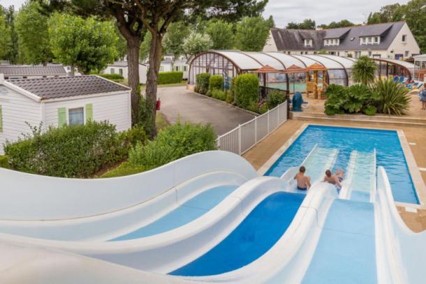 Carnac - Mobil Home - 5 Pers - 2 Ch - Camping Moulin De Kermaux 4* - Piscine Exterior foto